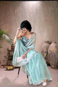 Chiffon Saree  - Free Size