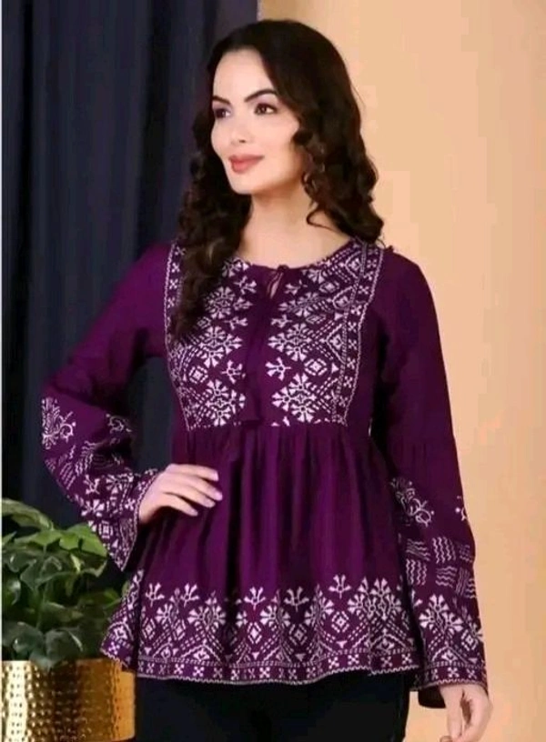 Wine Kurti for Women - S