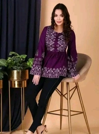 Wine Kurti for Women - S