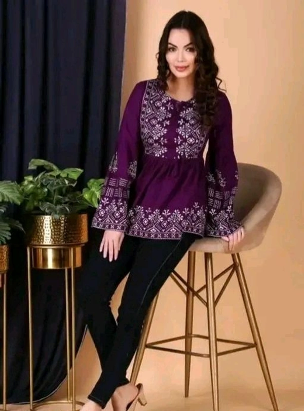 Wine Kurti for Women - S