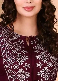 Wine Kurti for Women - Xl