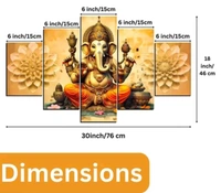 Big Ganesh Ji Home Decor Digital Reprint Painting 30x18 inches (5 Panel Painting)
Name: Big Ganesh Ji Home Decor Digital Reprint Painting 30x18 inches (5 Panel Painting)