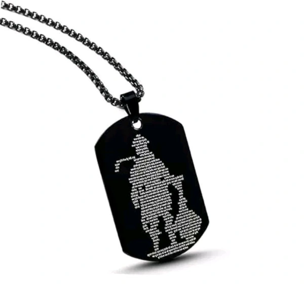 Stylish Hanuman Chalisa Locket Chain for Men – Available in Black