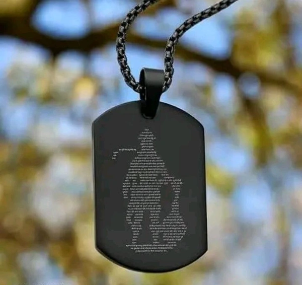 Stylish Hanuman Chalisa Locket Chain for Men – Available in Black