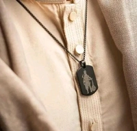 Stylish Hanuman Chalisa Locket Chain for Men – Available in Black