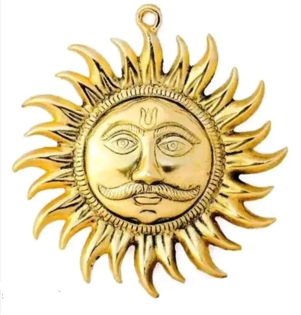 Brass Surya Yantra/Shree Surya Narayan Yantra/Brass Surya Wall Decorative Yantra Pure Brass Yantra