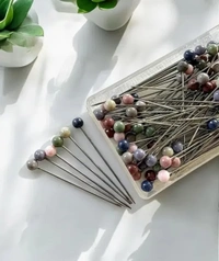 GlamGrip™ Premium Hijab Pins – Box of 100 Elegant Multicolor Pins - Size – 1.5 inch long, 0.12 inch width – slim yet secure.