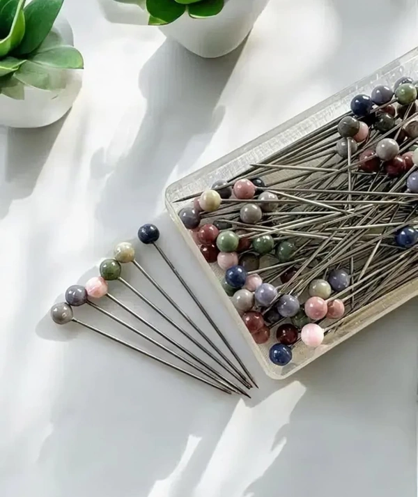 GlamGrip™ Premium Hijab Pins – Box of 100 Elegant Multicolor Pins - Size – 1.5 inch long, 0.12 inch width – slim yet secure.