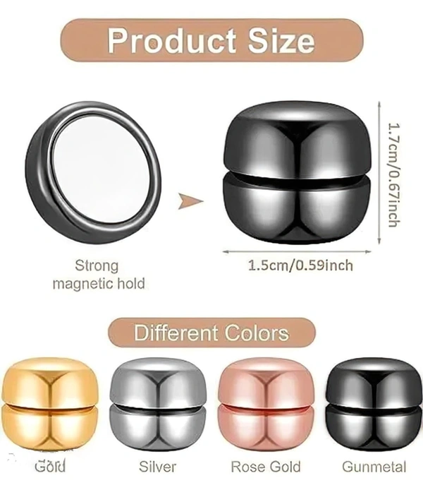 Stylish Magnetic Hijab Pins (Set of 4) – Pinless, Painless & Powerful Hold | Elegant Scarf Magnets for Women