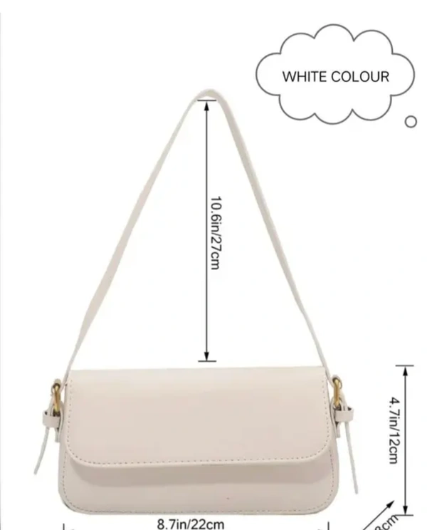 Effortless Elegance – Carry Confidence with Our White Chic Sling Bag 🤍✨ - White