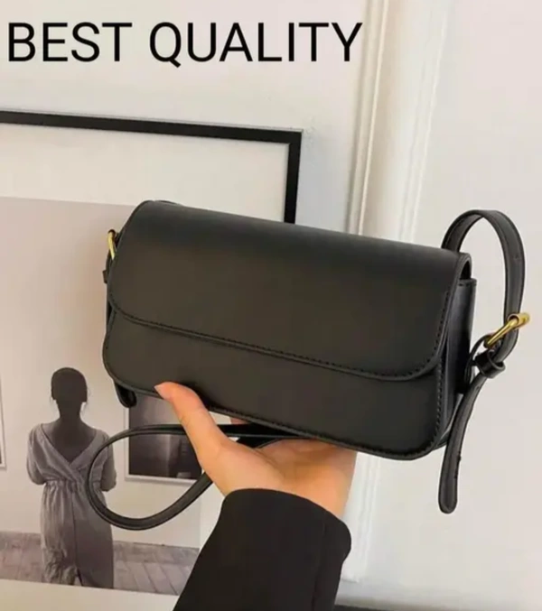 Bold. Chic. Effortless. The Black Sling Bag That Completes Every Look 🖤✨ - Black