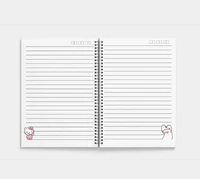 Aesthetic Pink Wiro Journal Notebook | 160 Ruled Pages | A5 Size | 80 GSM Paper | Hard Cover
