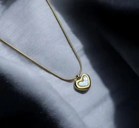 💛 Gleve™ Gold-Tone Heartbeat Necklace – Anti-Tarnish, All Love