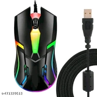 Gaming Mouse, 3 Buttons RGB Light Sports Design for Laptops & PC Wired Optical Gaming Mouse
Name: Gaming Mouse, 3 Buttons RGB Light Sports Design for Laptops & PC Wired Optical Gaming Mouse

Color: Black
Compatibility: Laptop
Material: Plastic
Net Quantity (N): 1
Product Type: Wired Mouse
Warranty Period: No Warranty
Warranty Type: Not Applicable
The