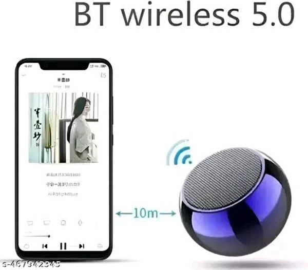 Mini Wireless Bluetooth Speaker Multicolour, Super Bass, Mini Metal Design, mini speaker bluetooth , Multicolour, Compatible with All Devices, Made Perfect for Outdoor Adventures speaker machine c22 

