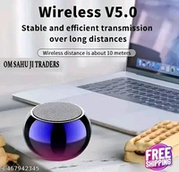 Mini Wireless Bluetooth Speaker Multicolour, Super Bass, Mini Metal Design, mini speaker bluetooth , Multicolour, Compatible with All Devices, Made Perfect for Outdoor Adventures speaker machine c22 
