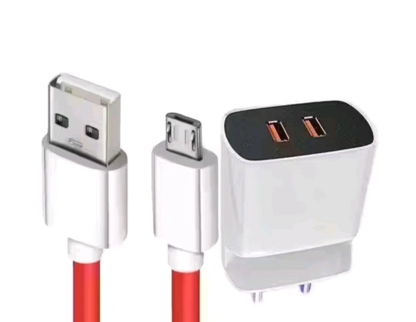 Dual USB Port 3.4 Amp proper charger For All Micro type chargers phone
Name: Dual USB Port 3.4 Amp proper charger For All Micro type chargers phone

Cable: Included
Cable Length: 1 Mtr
Color: White
Compatibility: Micro USB
Material: ABS Plastic
Net Quantity (N): 1
No. of USB Ports: 2
Type: Adapter With Charger
Warranty Period: 1 Month
Warranty Type: Carry In
Country of Origin: Indi