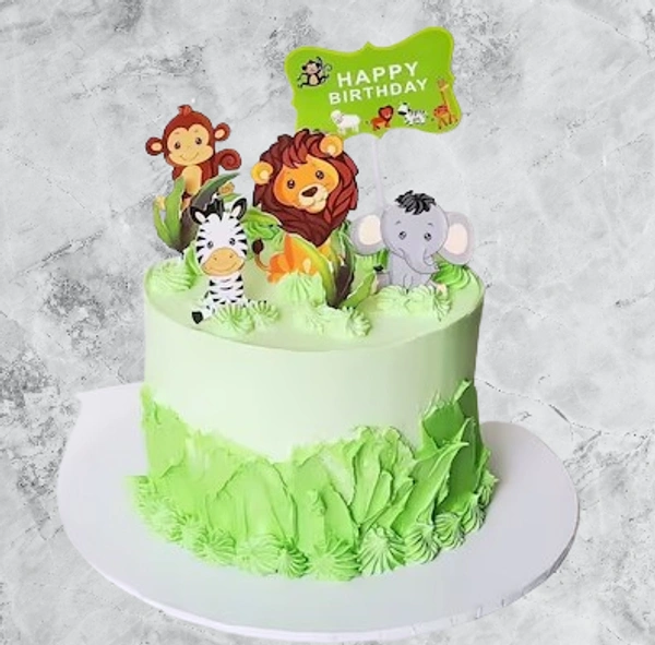 Jungle Adventure Kids Birthday Cake - 1 Kg