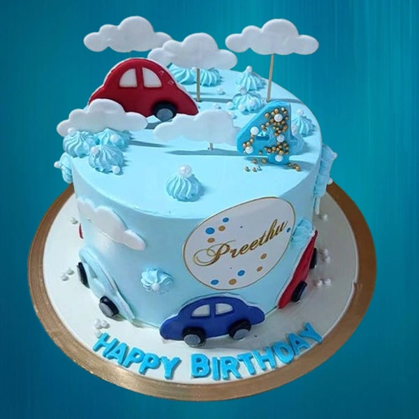 Car Theme Kids Cake - 2 Kg