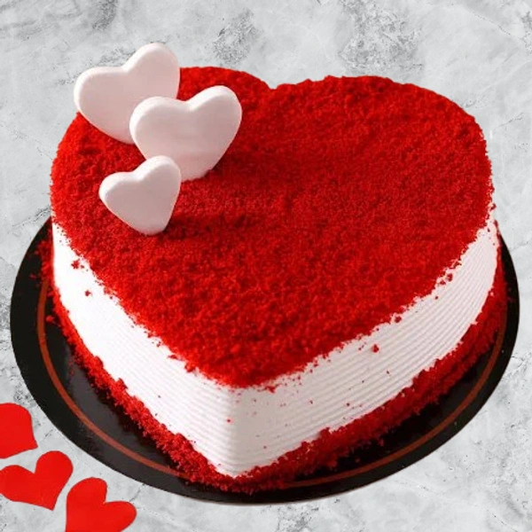 Heart Red Velvet Cake - 500 Grm