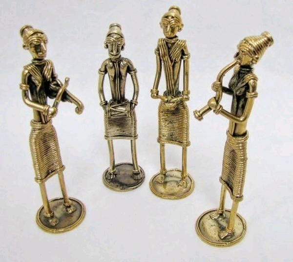 STANDING TRAVEL MUSICIAN  - Gold, 6inch