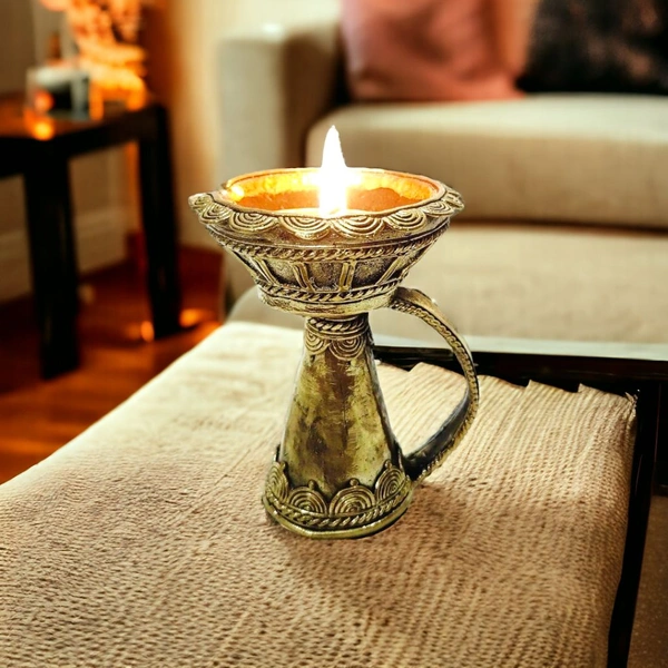 STANDING DIYA - Gold, 4inch