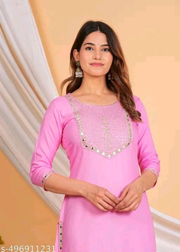 Charvi Sensational Kurtis - XL, Pink Flamingo