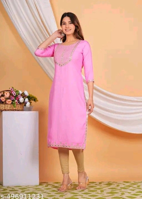 Charvi Sensational Kurtis - XL, Pink Flamingo