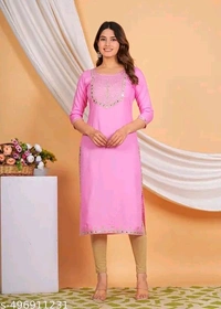 Charvi Sensational Kurtis - XL, Pink Flamingo