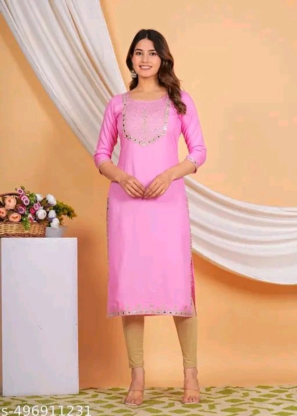Charvi Sensational Kurtis - XL, Pink Flamingo
