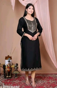 Charvi Sensational Kurtis - Small, Black