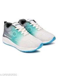 Unique Graceful Men Sports Shoes - Cyan Aqua, Ind-10