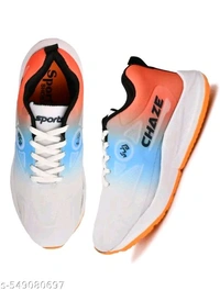 Unique Graceful Men Sports Shoes - Ind-6, Yellow Orange