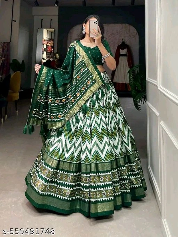 Adrika Pretty Women Lehenga  - Japanese Laurel, Semi Stitche