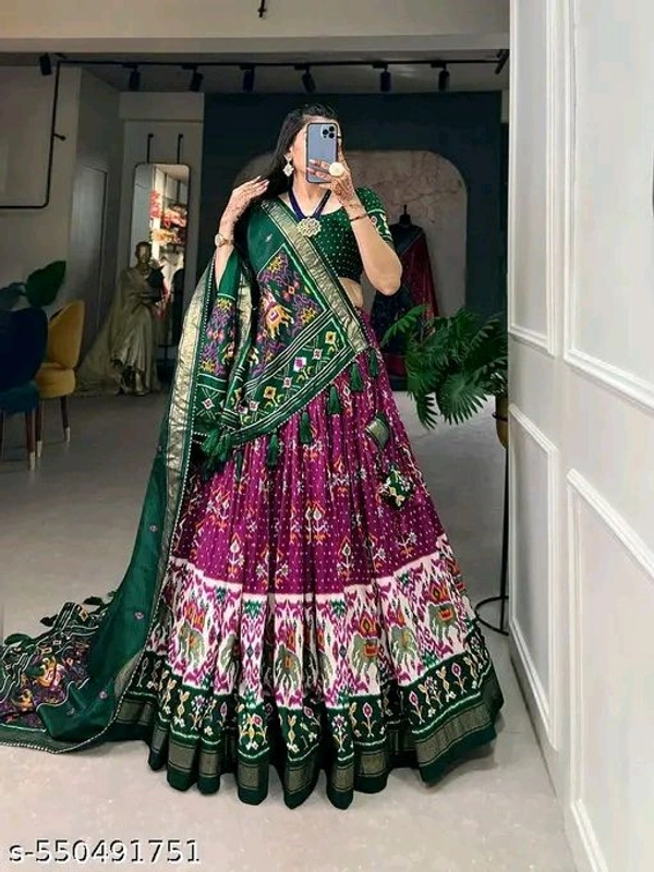 Adrika Pretty Women Lehenga  - Japanese Laurel, Semi Stitche