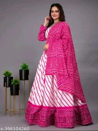 Kashvi Refined Women Lehenga - Pink Flamingo, Free Size