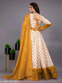 Kashvi Refined Women Lehenga - Free Size, Yellow Orange