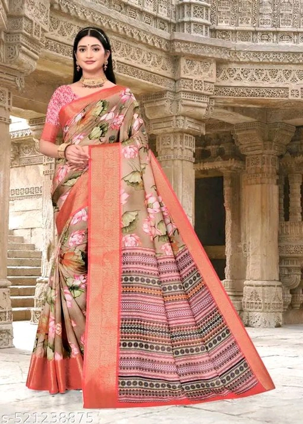 Charvi Fashionable Sarees - Free Size, Sundown