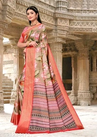 Charvi Fashionable Sarees - Free Size, Sundown