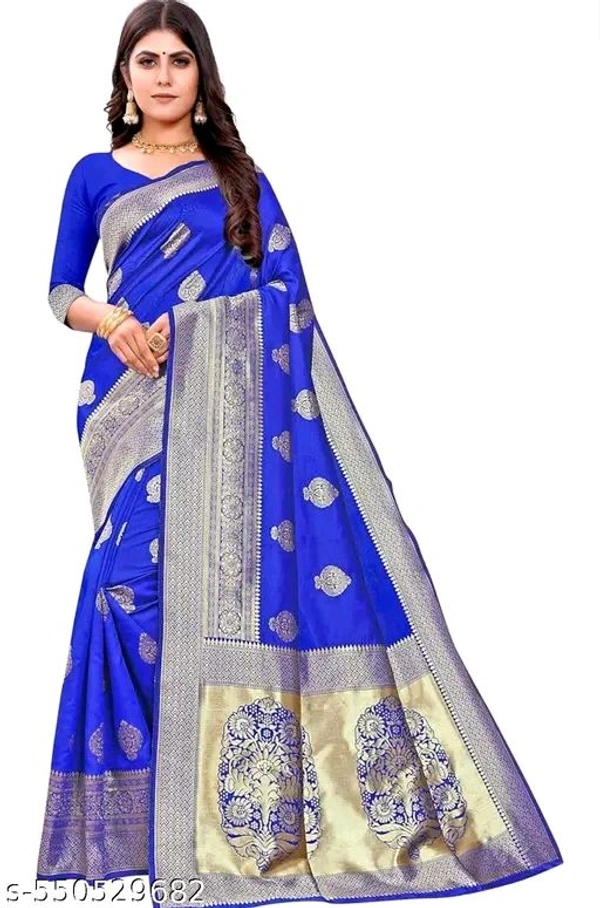 Aishani Sensational Sarees - Blue, Free Size