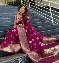 Aishani Sensational Sarees - Free Size, Maroon