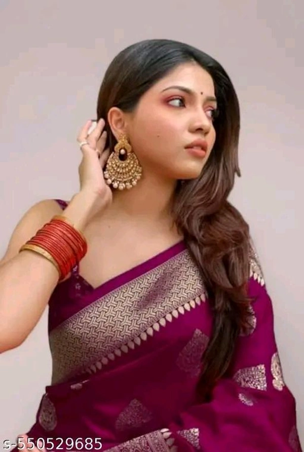 Aishani Sensational Sarees - Free Size, Maroon