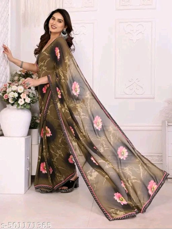 Aagam Sensational Sarees - Pine Green, Free Size
