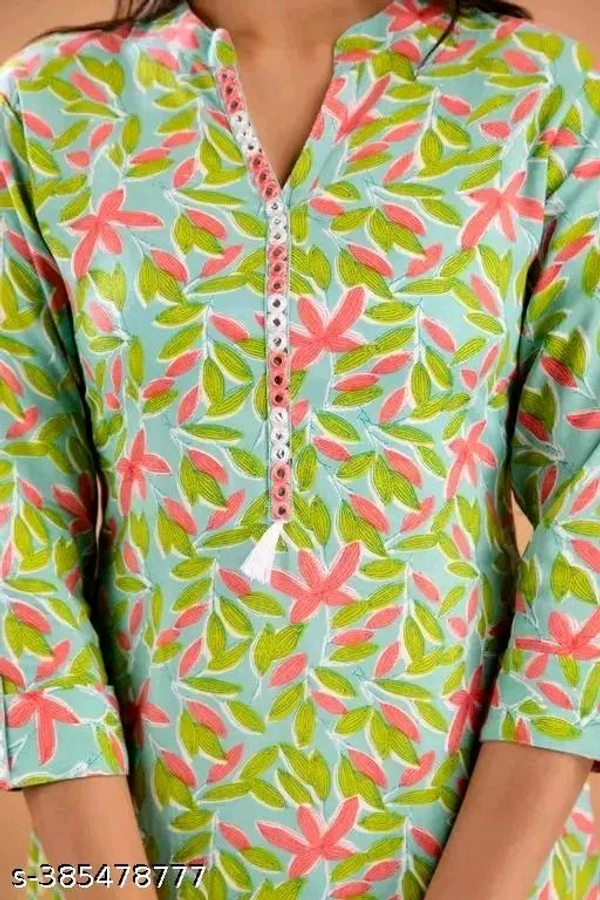 Jivika Fabulous Kurtis - Mint Green, XXL