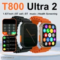 T800 Ultra Watch Dual Smartwatch HD 1.99 Inch Calling - Black