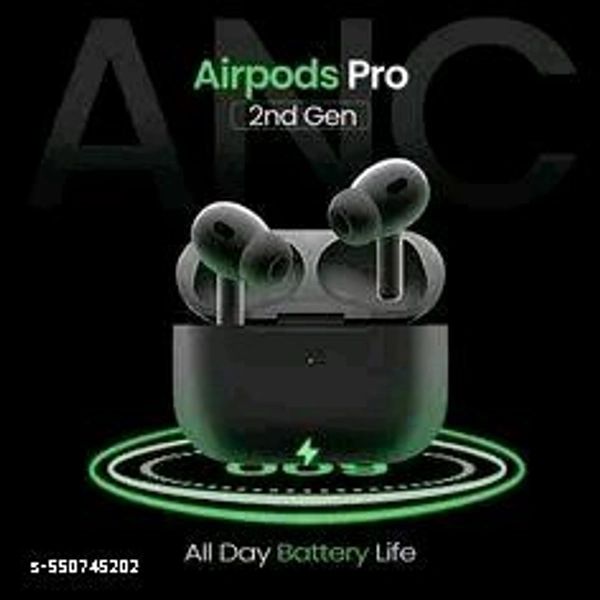  Crystal-Clear Sound with ANC White Bluetooth 3.5 TWS Earphones