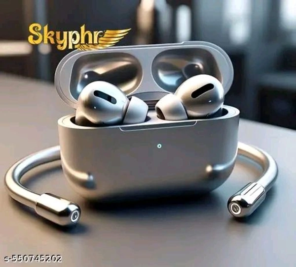  Crystal-Clear Sound with ANC White Bluetooth 3.5 TWS Earphones