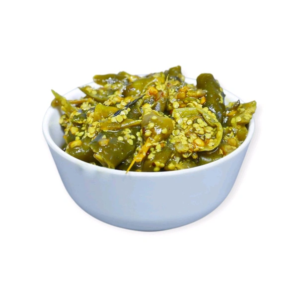 Berhampur Green Chilly Pickle (spicy) | Kancha Lanka Achar - 1kg