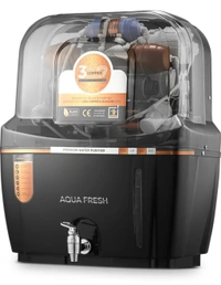 AUA MINI BLACK SWIFT 10 L RO + UV + UF + Copper + TDS Control Water Purifier with Prefilter - Black