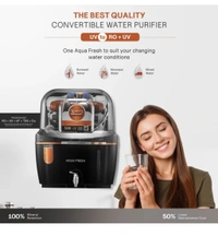 AUA MINI BLACK SWIFT 10 L RO + UV + UF + Copper + TDS Control Water Purifier with Prefilter - Black